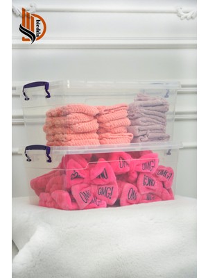 PremiumPort Yatay Saklama ve Erzak Kutusu 10 Litre, Plastik Kapaklı, Pratik ve Şık