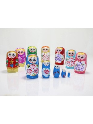 Eco Lounge 5'li Ahşap Matruşka