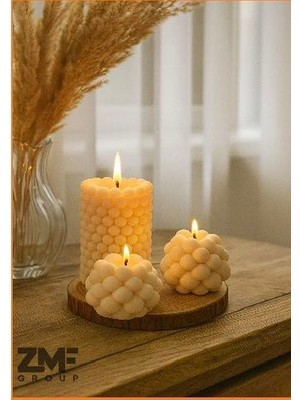 Twinroots 3’lü Kokulu Buble Desenli Kokulu Pinterest Tasarım Mum Seti