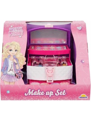 Eco Lounge Pretty Pinky 3 Katlı Çantalı Makyaj Seti