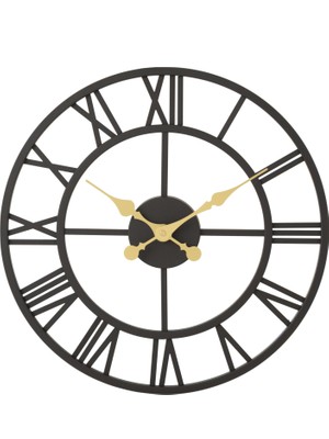 Mudo Home HOLMBERG BLACK DUVAR SAATİ 41CM