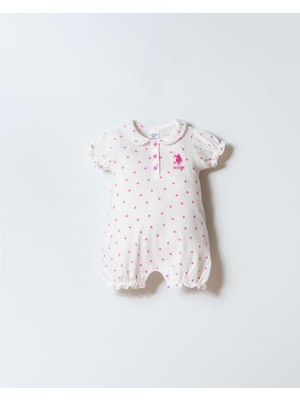 U.S. Polo Assn. U.s. Polo Assn Kız Bebek Tulum  6-36 Ay Beyaz