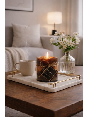 BRANDSMITHS Kahve Kokulu Sütun Mum