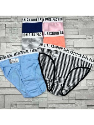 Tutku 6'lı Paket Fashion Girl Kadın Slip Külot Çok Renkli Nefes Alabilir Kumaş Özelliği