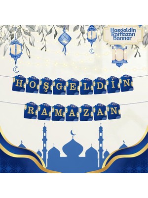 Okavango "hoş Geldin Ramazan" Dekorlu Süsü, Ramazan Süsleri, Ramazan Tavan Süsü Ürünleri Ramazan Süsleri, Sahur Iftar