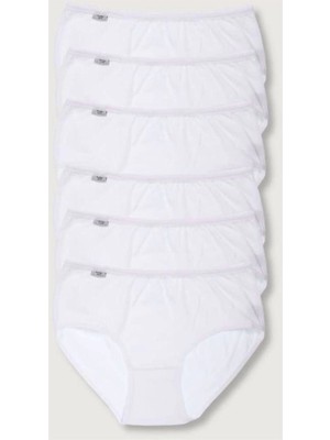 Tutku Kadın Bato Külot 6'lı Paket Yumuşak Dokulu Likralı Dokuma Kumaş ile Konfor