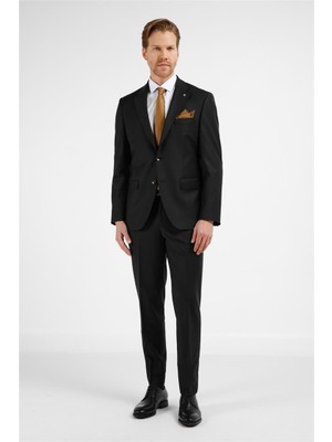İmza Siyah Mono Yaka 6 Drop Comfort Fit Takım Elbise 1001255178