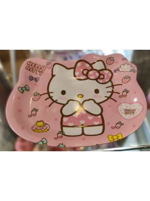 Ada Çanta Kırtasiye Hello Kitty Figürlü Çok Amaçlı/çerezlik Plastik Tabak (15CM*14CM) AD62218