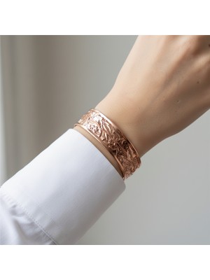 Bakır Buruşuk Bakır Bileklik