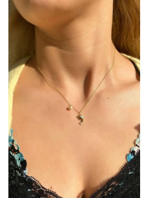 Spossy Silver Jewelry Gerçek Inci Yunus Kolye