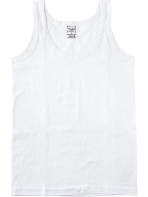 Tutku Iç Giyim Erkek Çocuk Ribana Atlet 6'lı Paket Beyaz 5-6 Yaş Esnek Kumaş ve Rahat Kesim