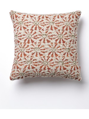 24 The Kun Çiçek Motifli Bukleli Kırlent Kılıfı