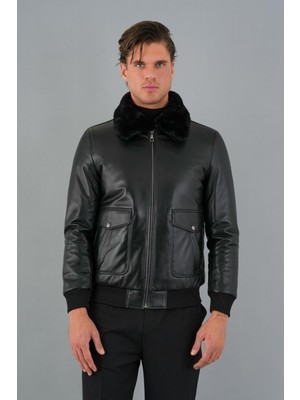 Deri Company Delrick  Siyah Deri Mont 111675