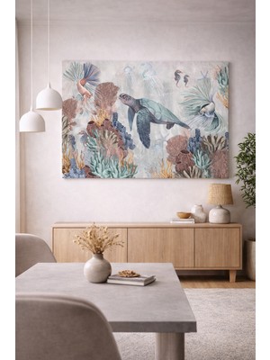 Dekoratif Mercan Bahçesi Kanvas Tablo