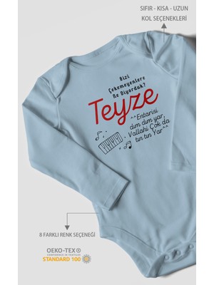 Morivo Kids Bizi Çekemeyenlere Ne Diyorduk Teyze Baskılı Bebek Zıbını – Çıtçıtlı Body | %100 Pamuk Uzun Kol