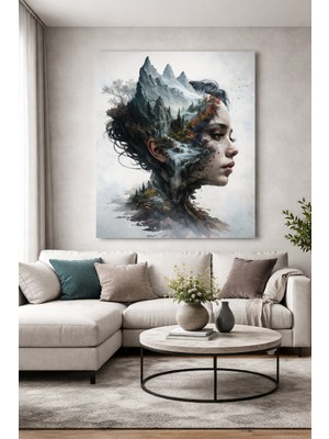 Dekoratif Içimdeki Doğa Kanvas Tablo