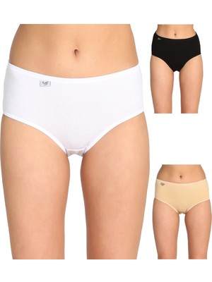 Tutku Kadın Karışık Renk 9'lu Paket  Likralı Bato Külot ELF568T0924CCM9-KARIŞIK Renk-Standart