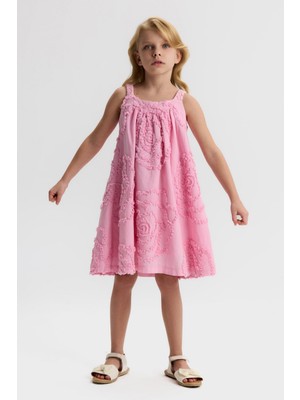 Nk Kız Çocuk Wind Elbise 4-8 Yaş Pembe