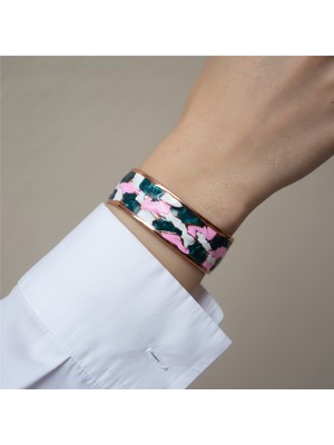 Yeşil-Pembe Mine Bakır Bileklik