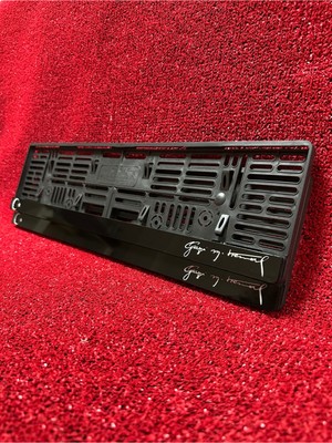 Pi Dekorasyon Plakalık Oto Araba Plakalığı Gazi M.k.atatürk Imzalı Ay Yıldız Yazılı Logolu Plakalık