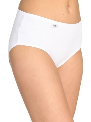 Tutku Kadın Beyaz Elastan Likralı Bato Külot 6'lı Paket-Beyaz-S