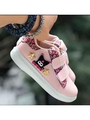 MyChild Kız Çocuk Kuromi Cırtlı Spor Ayakkabı Hologram Desenli Phylon (Hafif) Sneaker