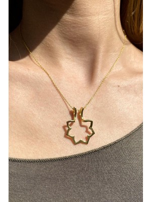 Spossy Silver Jewelry Çiçek Tasarım Kolye