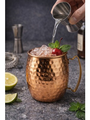 BRANDSMITHS Çekiç Dokulu Bakır Kupa