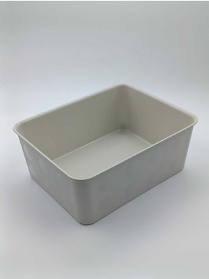 PremiumPort Bej 20X25X10 cm Organize Edici Kutu, Masaüstü ve Çekmece Saklama