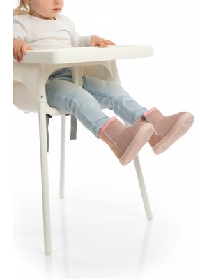 Ayakmod Pembe Simli Içi Kürklü Fermuarlı Bebek Bot 1212 B