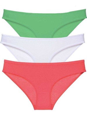 3 Adet Süper Eko Set Likralı Kadın Slip Külot 546