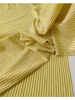 Kumaş Parça Sarı Bordo Renklerde Aerobin Dokumaen: 140  cm