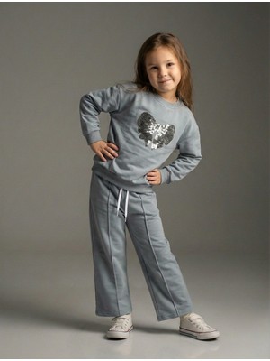 Jeliboom Kids Kız Çocuk Kurdele Nakışlı Alt Üst Takım