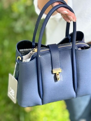 Lêvi D'or Krıstebell Kadın Lacivert Orta Boy El Çantası