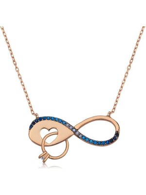 Inure Jewelry Gümüş Sonsuzluk Tek Taş Kolye