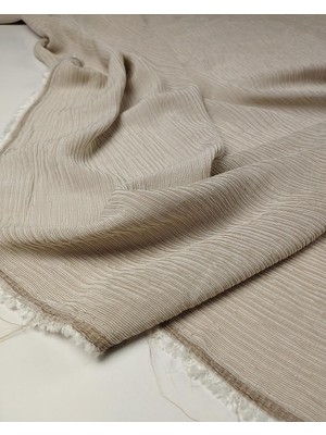 Kumaş Parça Bej Renk Bürümcüklü Dokuma (En 130 cm x Boy 330 Cm)