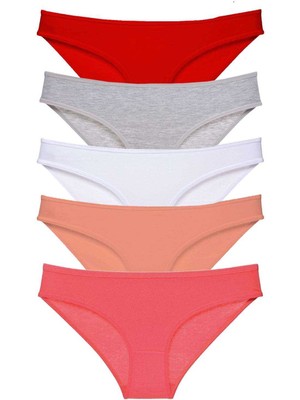 5 Adet Süper Eko Set Likralı Kadın Slip Külot 519