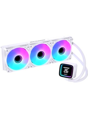 Next Gaming NG-360C Nitro Cool 360mm ARGB Fanlı Derece Göstergeli Sıvı CPU Soğutucu Beyaz