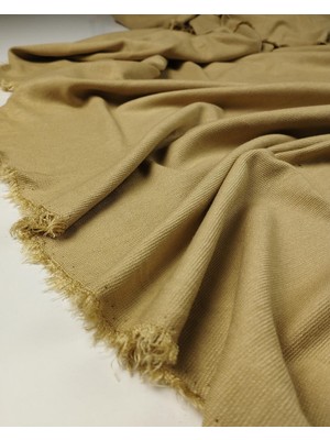 Kumaş Parça Sütlü Kahve Bej Arası Interlok Örme (En 125 cm x Boy 100 Cm)