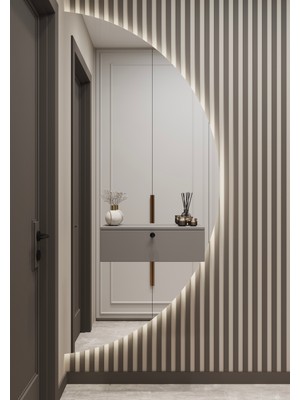 Furnitt Home Asur Gri Mdf Dresuar Duvara Monte