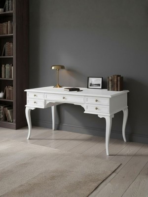 Gazzini Furniture Winchester Rustik Still Çekmeceli Ahşap Çalışma Masası 75X140