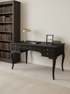 Gazzini Furniture Winchester Rustik Still Çekmeceli Ahşap Çalışma Masası 75X140