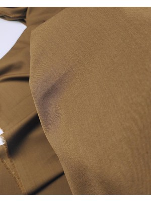 Kumaş Parça Koyu Kahve Gabardin Dokuma (En 140 cm x Boy 250 Cm)