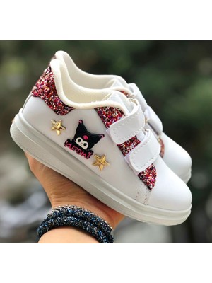 MyChild Kız Çocuk Kuromi Cırtlı Spor Ayakkabı Hologram Desenli Phylon (Hafif) Sneaker