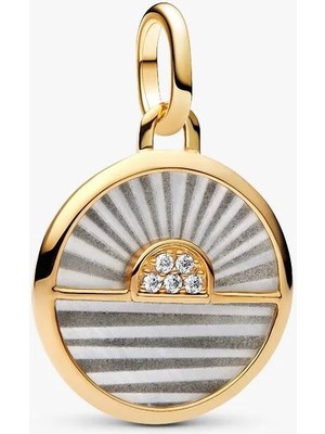 Pandora Gün Doğumu Madalyon Charm 763859C01