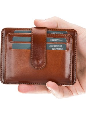 Gp Iguana Çok Bölmeli Slim Deri Kartlık BLW019 RST2EF Taba