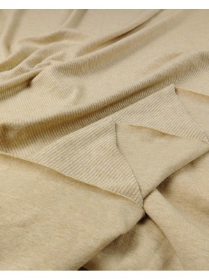 Kumaş Parça Krem Kahve Renklerde Jakarlı Örme Kumaşen: 150  cm