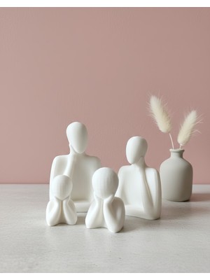 Etkrtl-Dörtlü Aile Biblo Anne & Baba & 2 Çocuk