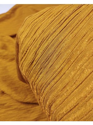 Kumaş Parça Hardal Renkte Viskon Dokuma (En 140 cm x Boy 190 Cm)