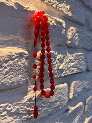 Erkek Hediyelik  33'lük Sistemli Sıkma Kehribar Tesbih